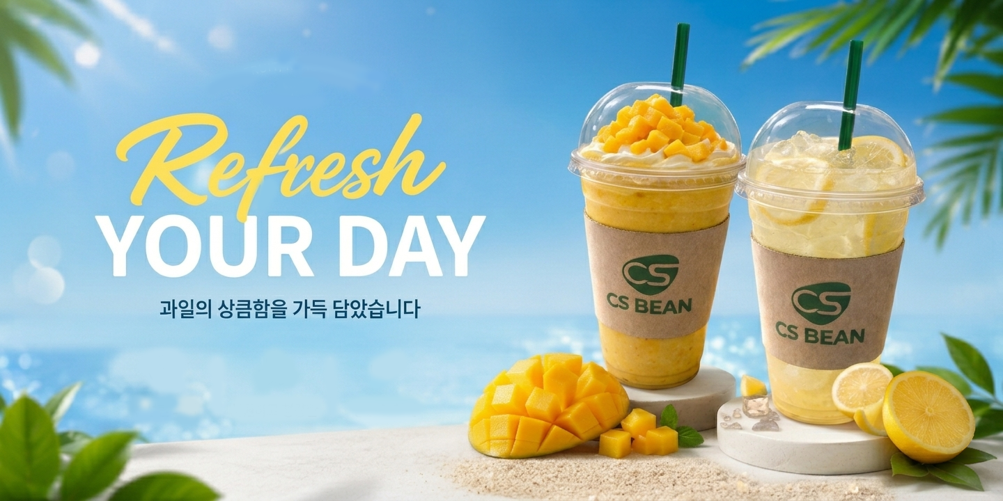 최상의 품질을 위한 우리의 고집 — 원두 배너